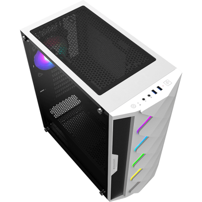 Gabinete Gamer Magnum Tech 235GMW Blanco (Sin Fuente/ no incluye fan cooler trasero)