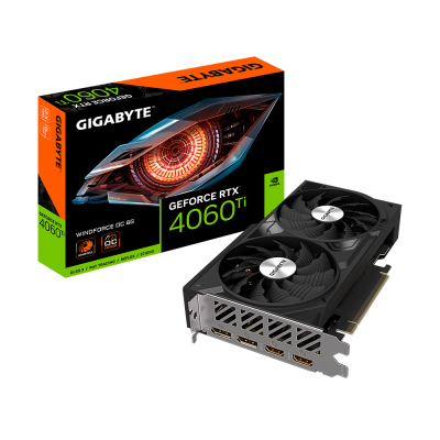 Placa de video Gigabyte RTX4060 TI Windforce OC 8G