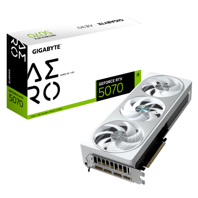 Placa de Video Gigabyte RTX5070 Aero OC 12G