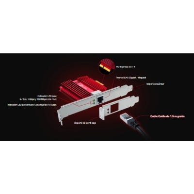Adaptador Tp Link Tx401 10 Gigabit pci-e